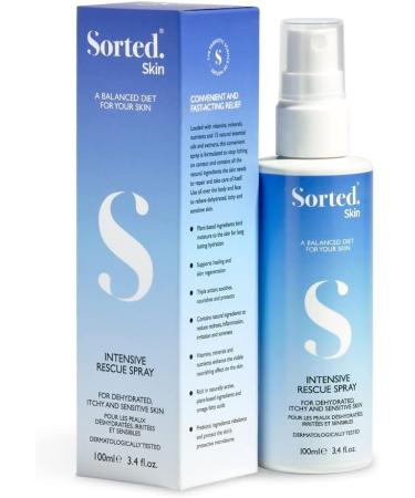 Sorted Skin Intensive Rescue Spray for Dry Dehydrated & Sensitive Skin to Help Soothe & Nourish Itchy Skin Relief with Prebiotic Ingredients 100ml