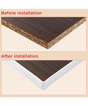 flintronic 3m*20mm U-Shape Flexible Furniture Edge Banding Baby Safty Baby Edge Protector Self Adhesive TPE Wood Edging Tape DIY Furniture Edge Trim for Table Cabinet Furniture Restoration White 3m*20mm - Buy Online on GoSupps.com