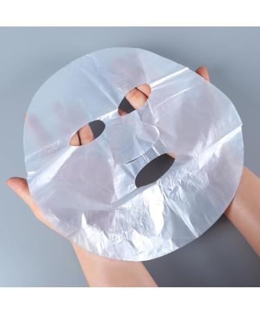 200 Sheets Clear Plastic Face Mask Facial Sheet Masks Transparent Skincare Face Masks Spa Face Moisture Masks for Women Men - Buy Online on GoSupps.com