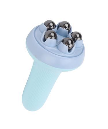 5 Magnet Bead Massage Roller Handheld 360 Degree Rotating Slimming Rotating Roller Ball Roller Ball Massager Tool (Blue)
