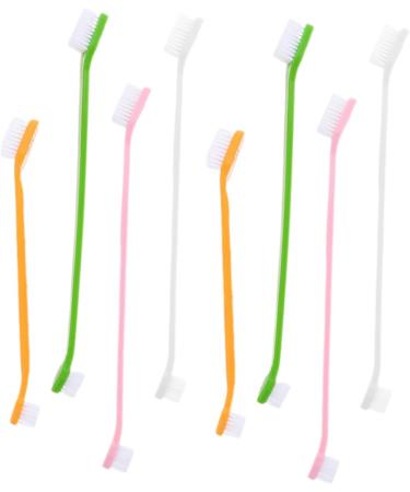 INOOMP 16 Pcs Pet Oral Toothbrush Dog Pp Dog Toothbrush and Toothpaste Dog Teeth Cleaning 1 count (Pack of 1) As Shownx2pcs - Buy Online on GoSupps.com