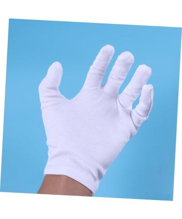 12 Pairs Working for Women White Cotton Gloves Women Work for Women Elastic Cotton Gloves Cotton for Dry Hands Cotton Work Beauty Work Liner Womens Pan Beads White Gloves/346 - Buy Online on GoSupps.com