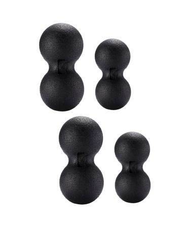 Frcolor 4 pieces peanut massage ball Massage device for the neck back massage device shoulder massage device Massage devices for the neck peanut ball peanuts yoga fitness peanut balls