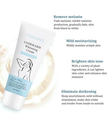 Underarm Lightening Cream Effective Lightening Cream Lightens and Moisturizes Armpits Neck Knees Private Parts-Body Moisturizing Intimate Skin Cream - Buy Online on GoSupps.com