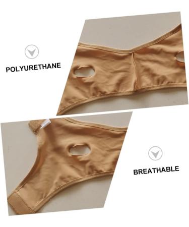 1pc Thin Chin up Facial Slimming Strap Breathable Band for V Line Thin Masseter Chin Shaping Spandex Product 30X10X1.5CM skin-coloured - Buy Online on GoSupps.com