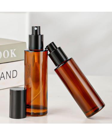 TUPSYBL 2 Pcs 100ml 3.4oz Upscale Amber Glass Spray Bottles Refillable Fine Mist Spray Bottles Cosmetic Bottles Containers for Essential Oil Aromatherapy Makeup Travel - Buy Online on GoSupps.com