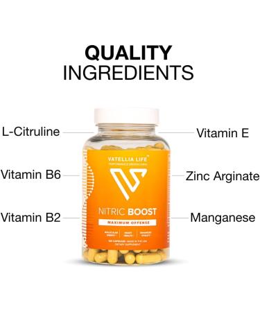 Nitric Boost - Best Nitric Oxide Supplement for Men | High Absorption | 100% Natural | Enhance Blood Flow | 2 Month Supply - Buy Online on GoSupps.com