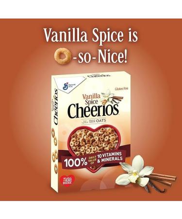 General Mills Vanilla Spice Cheerios Cereal 12oz (340g) | Made with Real Cinnamon | No Artificial Colours and Flavours | Gluten Free | Large Size - Buy Online on GoSupps.com