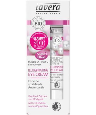 Lavera Illuminating Eye Cream pearl extract & organic caffeine pack of 6 6 x 15 ml - Buy Online on GoSupps.com
