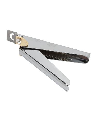 False Nail Clippers U-Shaped Easy Operation Stainless Steel False Nail Clippers High Strength Lightweight for Home and Salon Use (Silver)