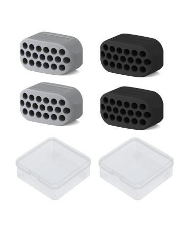 Pflypf 4 pieces of jaw muscle trainer face chicken stuff for the neck double chin exercise lifting jaw former facial trainer for men women white
