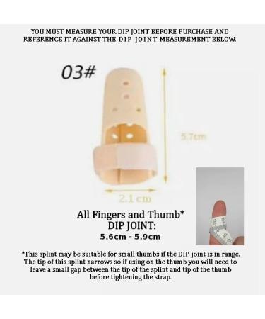 Bargain Wells UK Plastic Mallet Finger Splint DIP Joint Support Brace Protection Fracture Pain (Size 3) - Buy Online on GoSupps.com