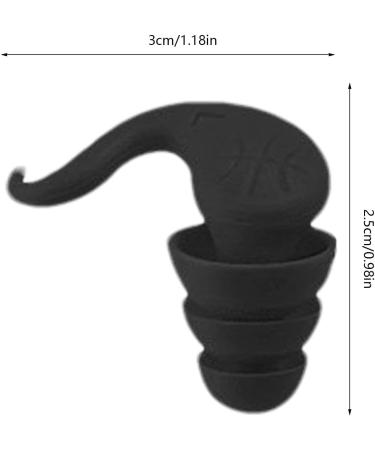 Horn-Shaped Silicone Earplugs Horn Sound Proof Earplugs Noise Cancelling Horn Ear Plugs Horn-Shaped Waterproof Silicone Earplugs Portable Ear Plugs with Carrying Case Perfect for Home Swimming Black - Buy Online on GoSupps.com