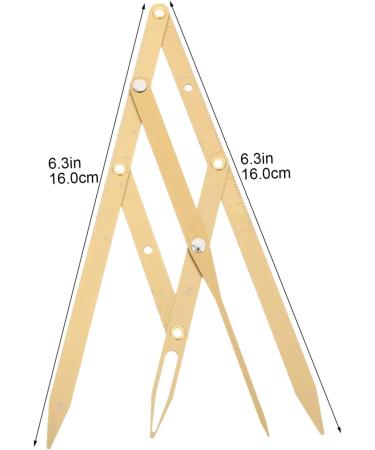 Ipetboom 3 Pcs Second Generation Scale Metal Scissors Eyebrow Marker Ruler Eyebrow Drawing Tool Stencil Mold - Buy Online on GoSupps.com