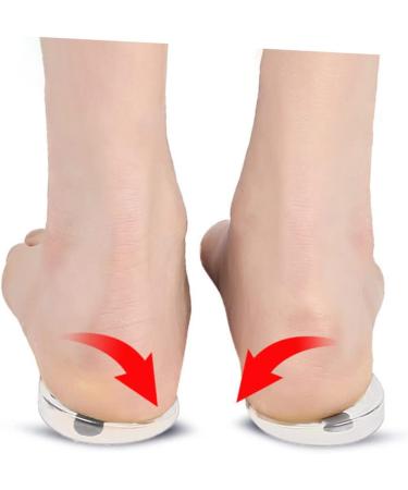 GLEAVI Heel Pads - 2 Pairs Gel Cushions for High Heels & Flat Feet - Transparent Shoe Insoles 10.2x5.9cm - Buy Online on GoSupps.com