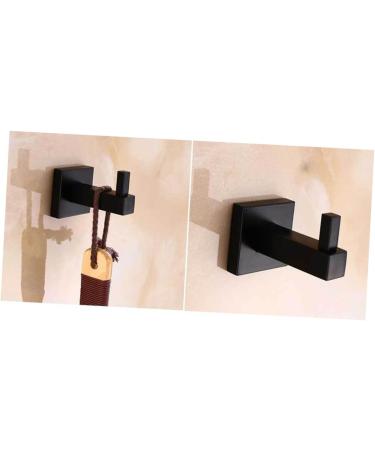 Alipis 2pcs Towel Hook Black Hooks for Hanging Coat Hook Towel Hanger Clothes Hook Accessories Matte - Buy Online on GoSupps.com