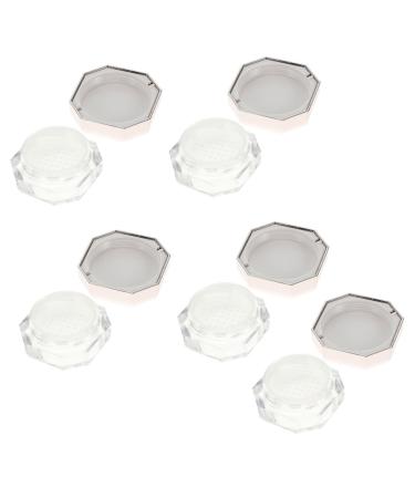 Mipcase 5pcs Box Powder Box Clear Cosmetic Case Bulk Makeup Small Loose Powder Case Travel Portable