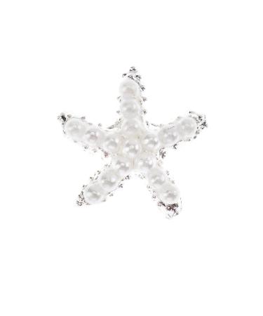 5 pcs Silver Starfish Nail Art Decorations - VAGA Pearls, Crystals, Jewels - Buy Online on GoSupps.com