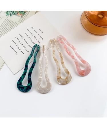 6 Pack Large U Shaped Acetate Hair Pins - Tortoise Shell French Hair Forks - Buy Online on GoSupps.com