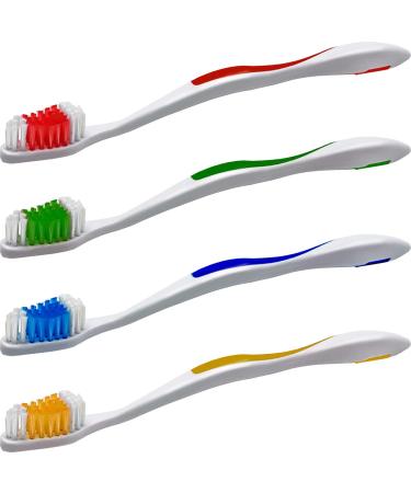 Online Best Service 100 Toothbrush Standard Classic Medium Soft Individually Wrapped 100 Count (Pack of 1)