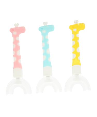 Minkissy 15 STK children's toothbrush children's training toothbrush for infant training hand toothbrushes for children children's tooth cleaner soft fur detergent silicone in food quality
