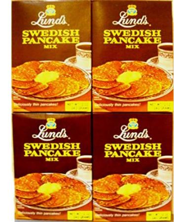 Lund's Swedish Pancake Mix, 12 Ounce, (Pack of 4)