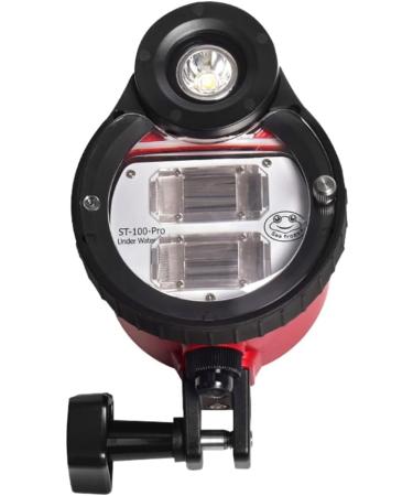 MEIKON ST-100-PRO Professional Underwater Strobe with 5pin Socket and Optic Cable - Waterproof Red LED Light IPX8 100M - Buy Online on GoSupps.com
