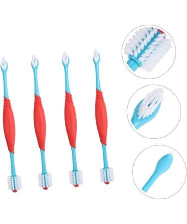 Angoily 4pcs Dual-head Pet Household Puppy Tools Teeth Manual Cleaners for Double-end Convenient Tooth - Buy Online on GoSupps.com