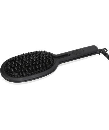 Straightening Curling Iron Brush - Heat Brush for All Hair Types | Negative Ion Technology | US Plug 110V - Buy Online on GoSupps.com