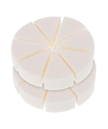 Healeved 2 Sets Triangular Sponge Puff Makeup Foundation Makeup Pads Triangle Cosmetic Sponges Makeup Supplies Concealer Sponge Triangle Puff Girl Make up Flutter White 8.00X8.00X2.00CM White