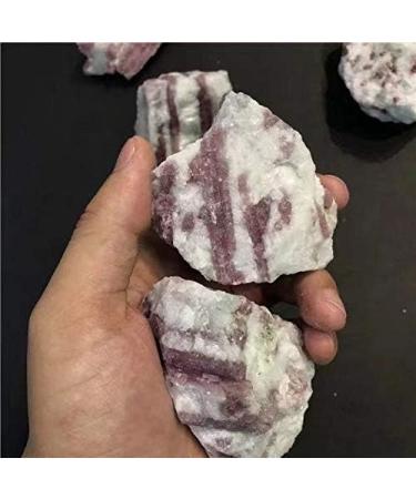 BAYDE 1pc Natural Gemstone Crystal Stones Rough Red Tourmaline Quartz Stone 120g-180g Ornaments WANHONGYIN Natural Luster - Buy Online on GoSupps.com