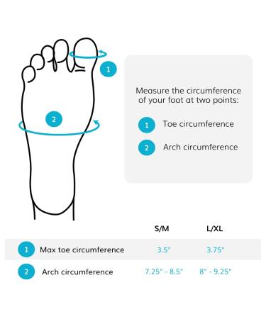Bunion Corrector Brace with Copper Gel Pad for Day/Night Pain Relief - Hallux Valgus Treatment for Men and Women (S/M, 1 Pair) - Buy Online on GoSupps.com