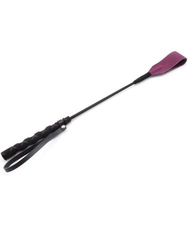 18-Piece Gold and Purple Riding Crop Set | Genuine Leather Jump Bat Top | Black Faux Handle - Buy Online on GoSupps.com