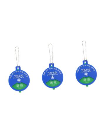 Hemoton Cable Rods 3pcs Signage Emblems Labels Hospital Cylinder Status Sign Cylinder Status Plate Oxygen Tank