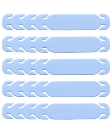 Healifty 10 piece of mouth protection extension buckle adjustable buckle anti -slip ear lifting ear cable extension straps for respiratory protection facial protection - light blue