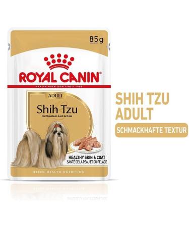 Royal Canin Shih Tzu Adult Mousse Double Pack - 2 x 12 x 85g | Wet Dog Food for Adult Shih Tzus | Supports Fur & Digestion | Senior Dogs 10+ Months - Buy Online on GoSupps.com
