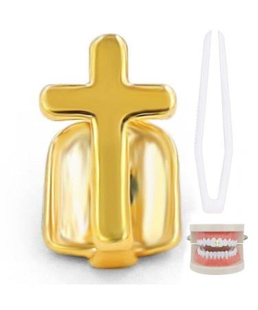 Hip Hop Teeth Caps Halloween Crystal Grills Dental Mouth Punk Teeth Caps Cosplay Party Rapper Jewelry gold
