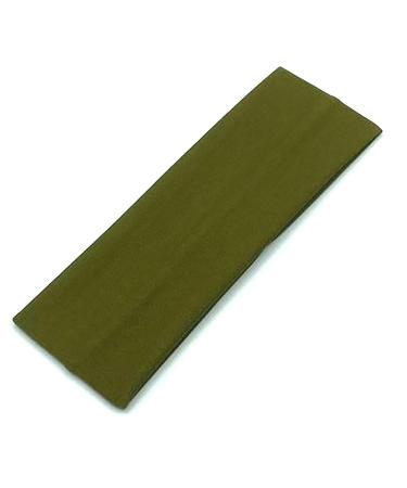 7cm Plain Stretchy Fabric Headband Kylie Band Headband Hairband Hair Bandeau (Khaki Green)