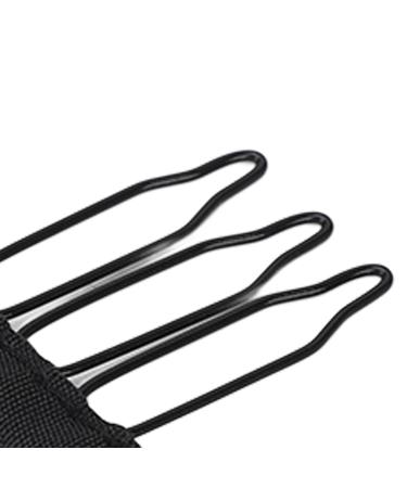 100 Pieces Wig Clips - 3 Teeth Black Stainless Steel Wig Accessories for Hair Parts & Caps - Buy Online on GoSupps.com