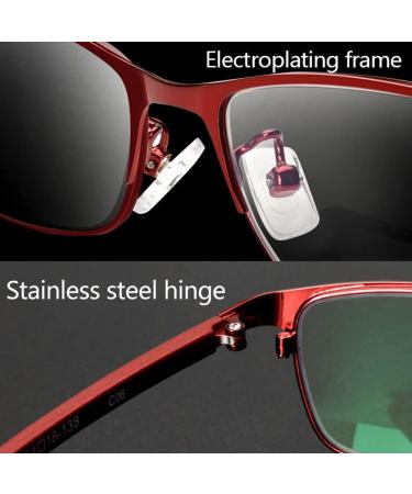 Zjdydy Blue Light-Blocking Reading Glasses for Women - Red +2.5 UV Protection Glare-Free Computer Glasses - Buy Online on GoSupps.com