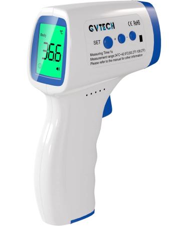 Infrared Forehead Digital Thermometer - Accurate & Fast Non-Contact Measurement | Three Color Backlight Display - Children & Adult Home Health Care - Blue - Buy Online on GoSupps.com