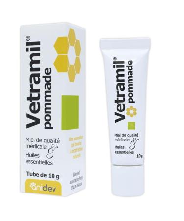 Anidev - Vetramil Ointment - Protects and Soothes Fragile Skin - Multi-species - Honey Based - Essential Oils - 10g