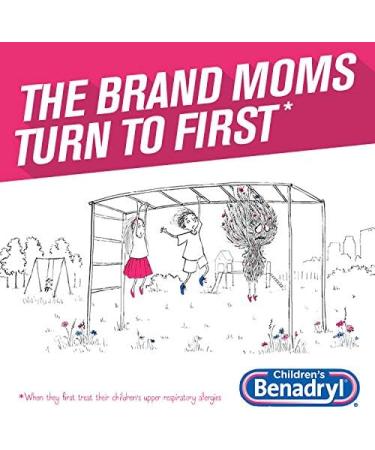 Children's Benadryl Allergy Liquid Cherry 8 oz - Fast Relief for Kids - Buy Online on GoSupps.com