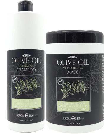  FAIPA Moisturizing Set: Shampoo and Mask with All Olive Oil 2 x 1000 ml - Buy Online on GoSupps.com