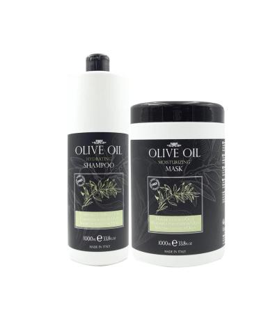 FAIPA Moisturizing Set: Shampoo and Mask with All Olive Oil 2 x 1000 ml
