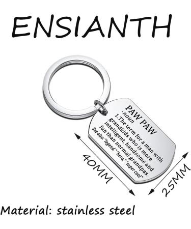ENSIANTH Pawpaw Gift Father's Day Gift Grandpa keychain Gift Best Pawpaw Ever Pawpaw Birthday Gift Pawpaw Key S - Buy Online on GoSupps.com