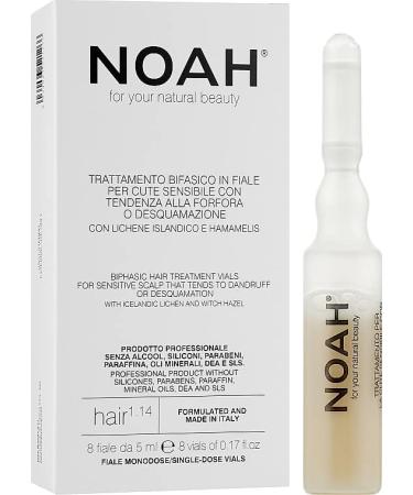 NOAH 1.14 bifasic Hair treatment vials for sensitive scalp 40 ml - Buy Online on GoSupps.com