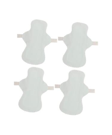 Washable menstrual insert strong water intake 4 pieces easy to clean reusable women's bandage for the period for women (blue)