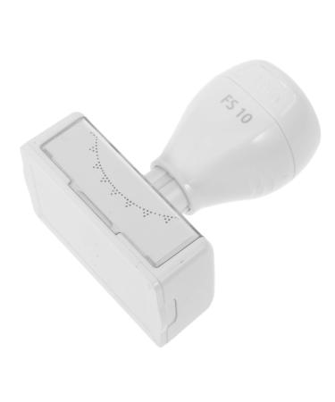 Beavorty Eyelash Practice Stamp False Lower Eyelash Stamp Eye Makeup Tool Eyelash Decor Tool Lash Stamping Tool Eyelash Makeup Stamp Lower Lash Stamp with Ink Eyelash Stamps White Plastic 7.20X6.00X4.00CM