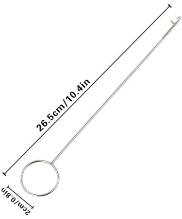 Stainless Steel Latch Hook Set - 4 Pcs Bent Crochet Tools - Sewing Supplies for DIY Projects - 2 Sizes (26.5cm, 16.5cm) - Buy Online on GoSupps.com